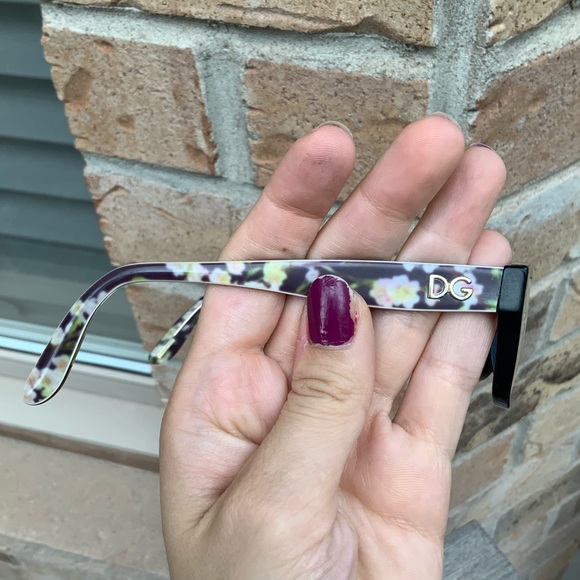 DOLCE & GABBANA DG 3204 53mm Black Floral Glasses Lenses Women’s Made in Italy - Picture 13 of 16